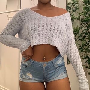 Off the Shoulder Forever 21 Sweatshirt